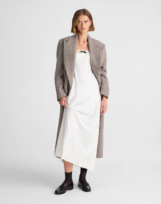 Alexa Chung for Madewell Courtney Satin Slip Dress | Madewell