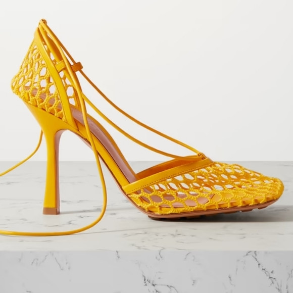 Bottega Veneta Lace-up mesh pumps | Poshmark