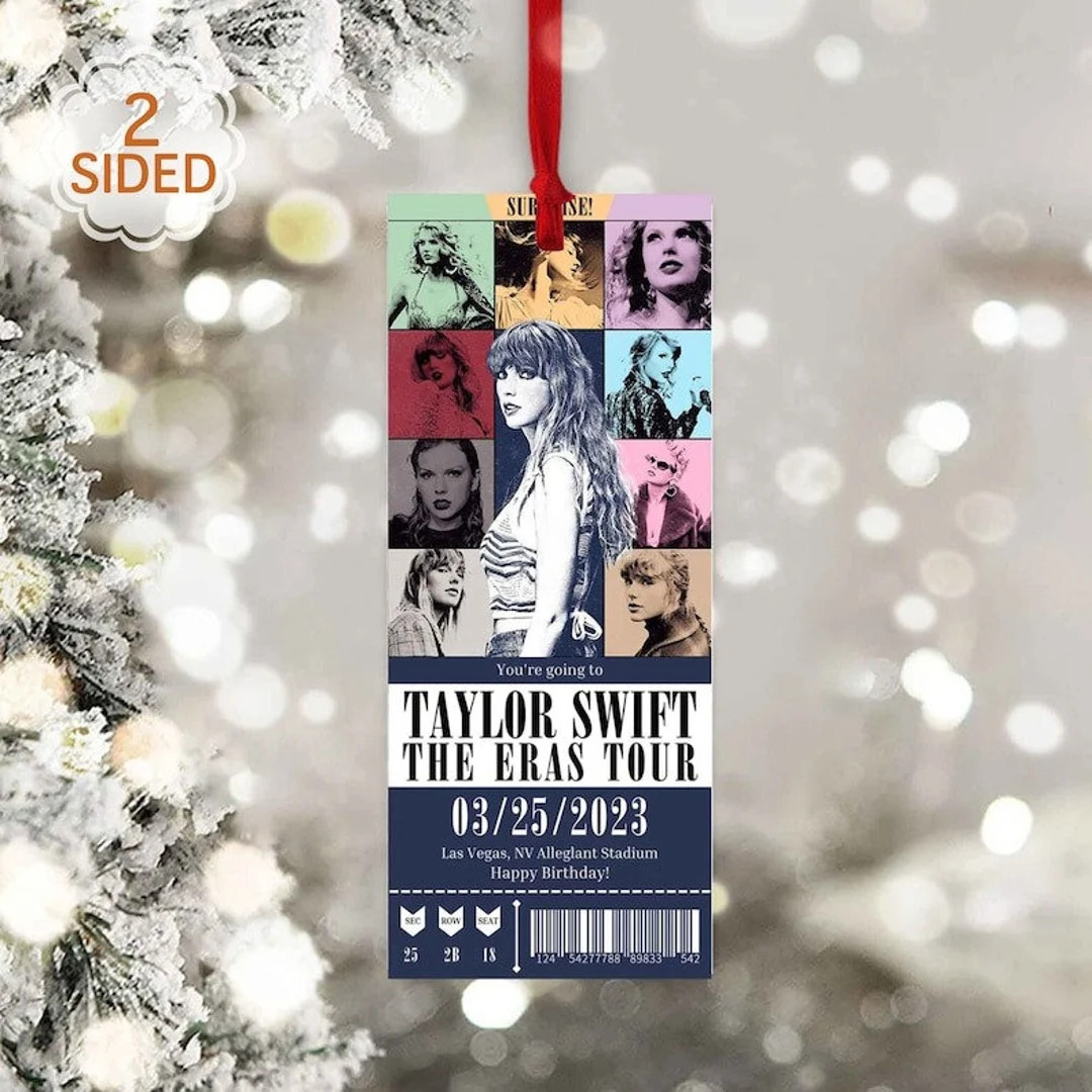 Eras Tour Ticket Custom Acrylic Ornament Custom Eras Tour - Etsy | Etsy (US)