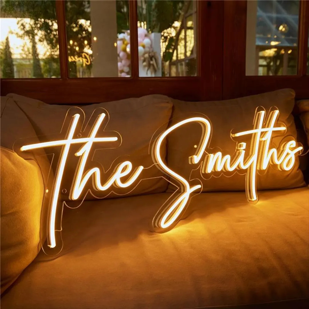 Wedding Neon Sign, Custom Neon Sign, Personalized Neon, Gifts for Him/her, Engagement Sign, Weddi... | Etsy (US)