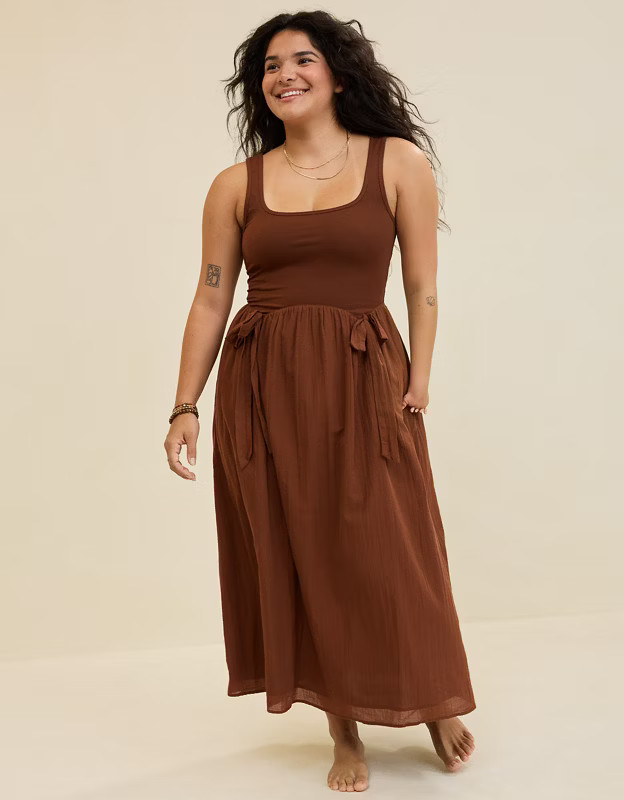 Aerie At The Barre Bow Dress | Aerie