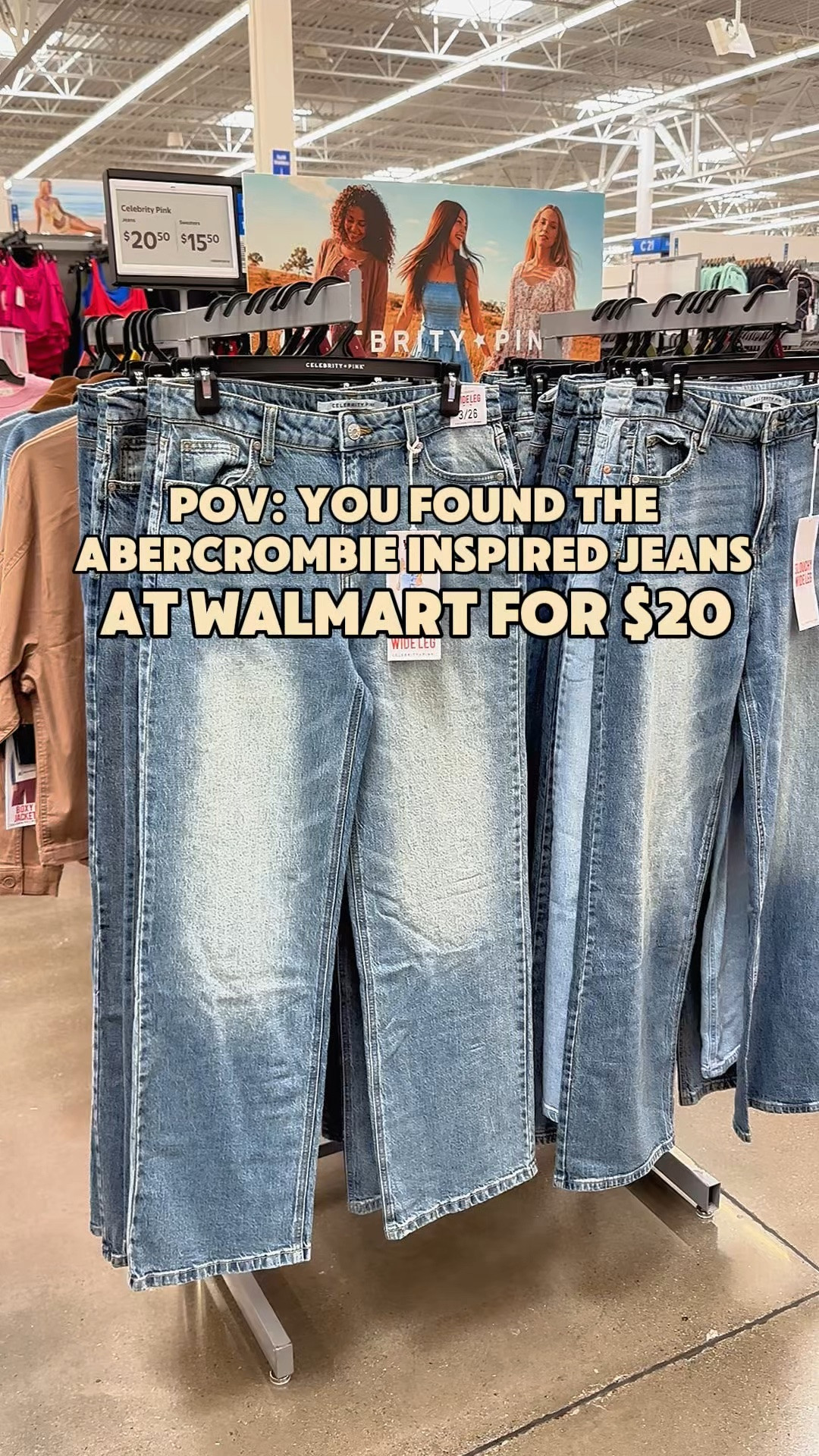 $20 jeans that look SO much more expensive 👀 These slouchy wide-leg jeans are giving me major Abercrombie vibes for a fraction of the price! Soft stretch denim, the prettiest vintage wash + they come in short, regular AND long lengths. Such a good Walmart find! 🙌

#WalmartFashion #WalmartFinds #AffordableFashion #WideLegJeans #FallFashion

#LTKdayinmylife #LTKmomlife #LTKSaleAlert
