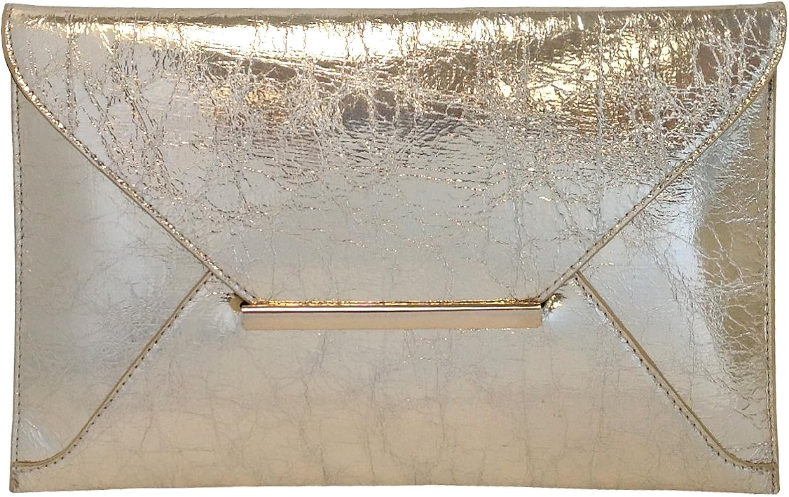Crushed Metallic Envelope Clutch | Amazon (US)