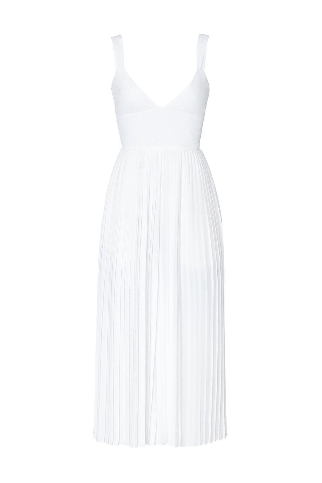 VINCE. White Pleated Jumpsuit | Rent The Runway