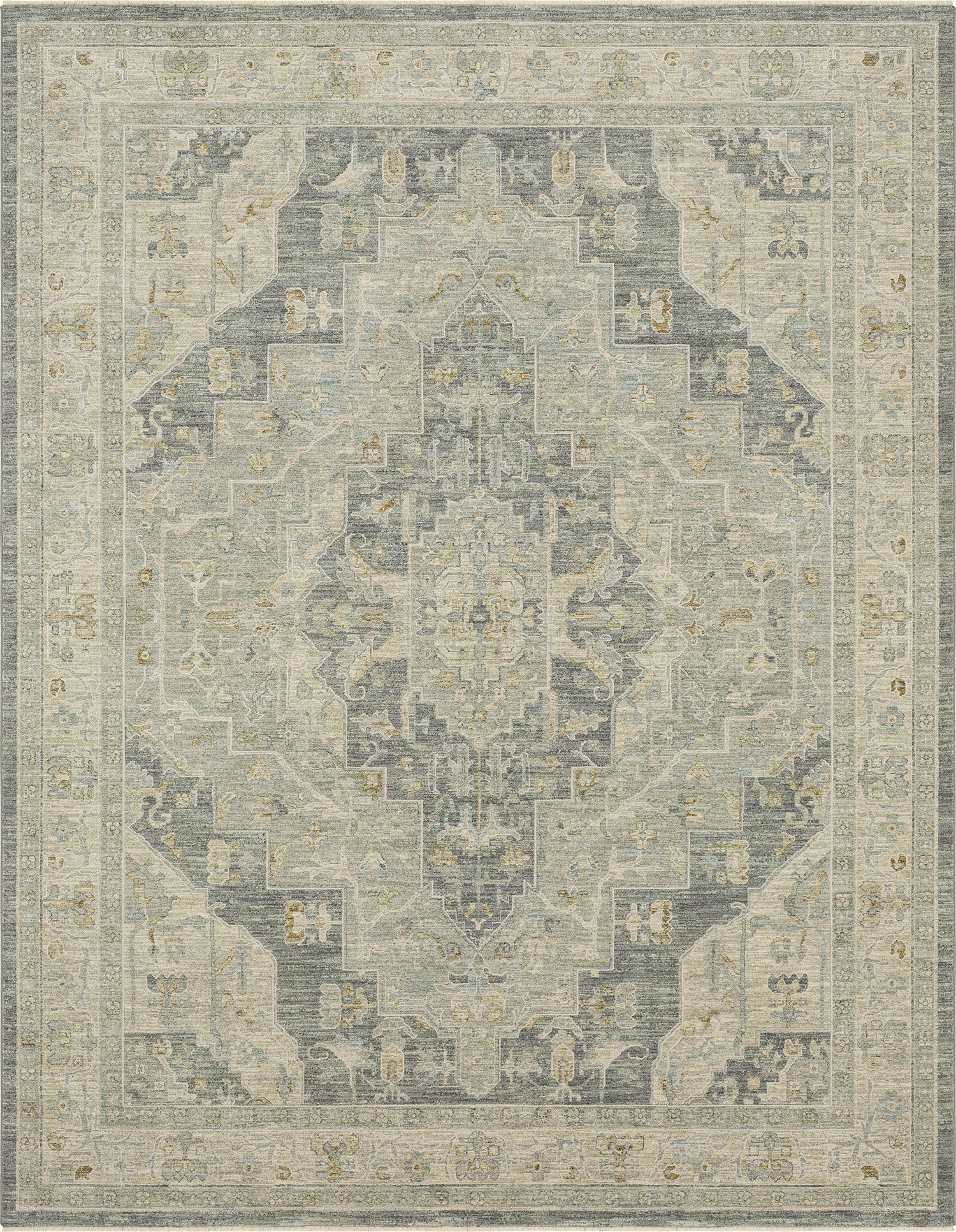 Karastan Adalia Kumra Dark Gray Area Rug | Covered By Rugs