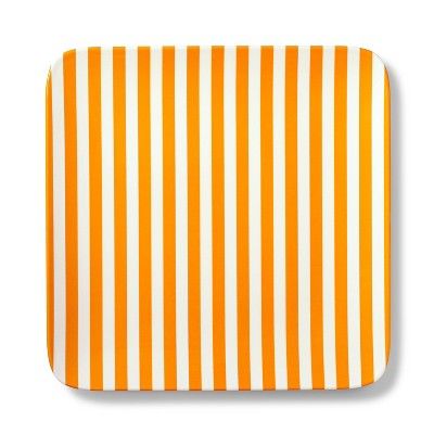 10.5" Striped Melamine Dinner Plate Orange - Tabitha Brown for Target | Target