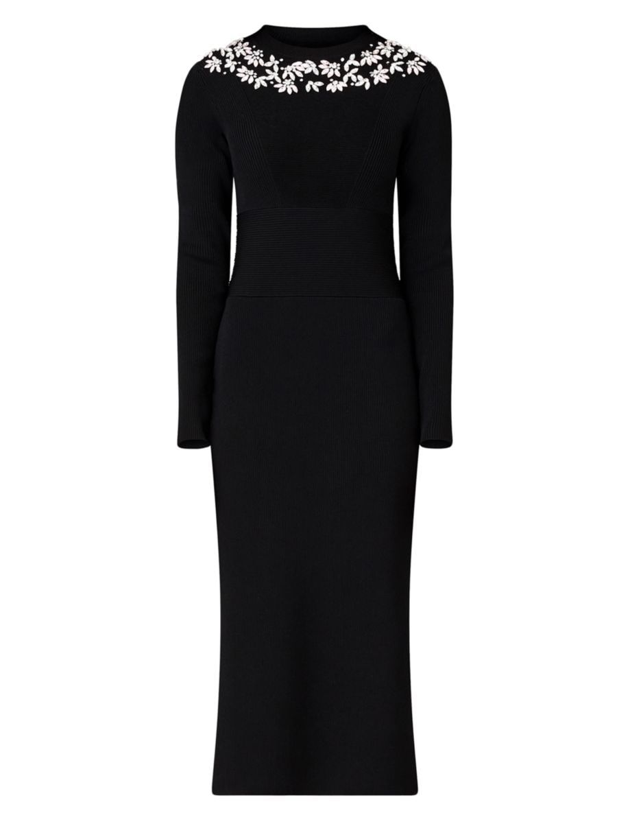 Shoshanna Bridget Ribbed Midi Dress | Saks Fifth Avenue