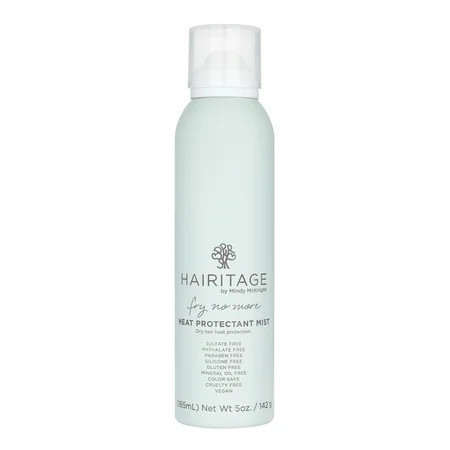 Hairitage Heat Protectant Spray for Re-Heat Styling on Dry Hair + Absorbs Oil 5oz | Walmart (US)