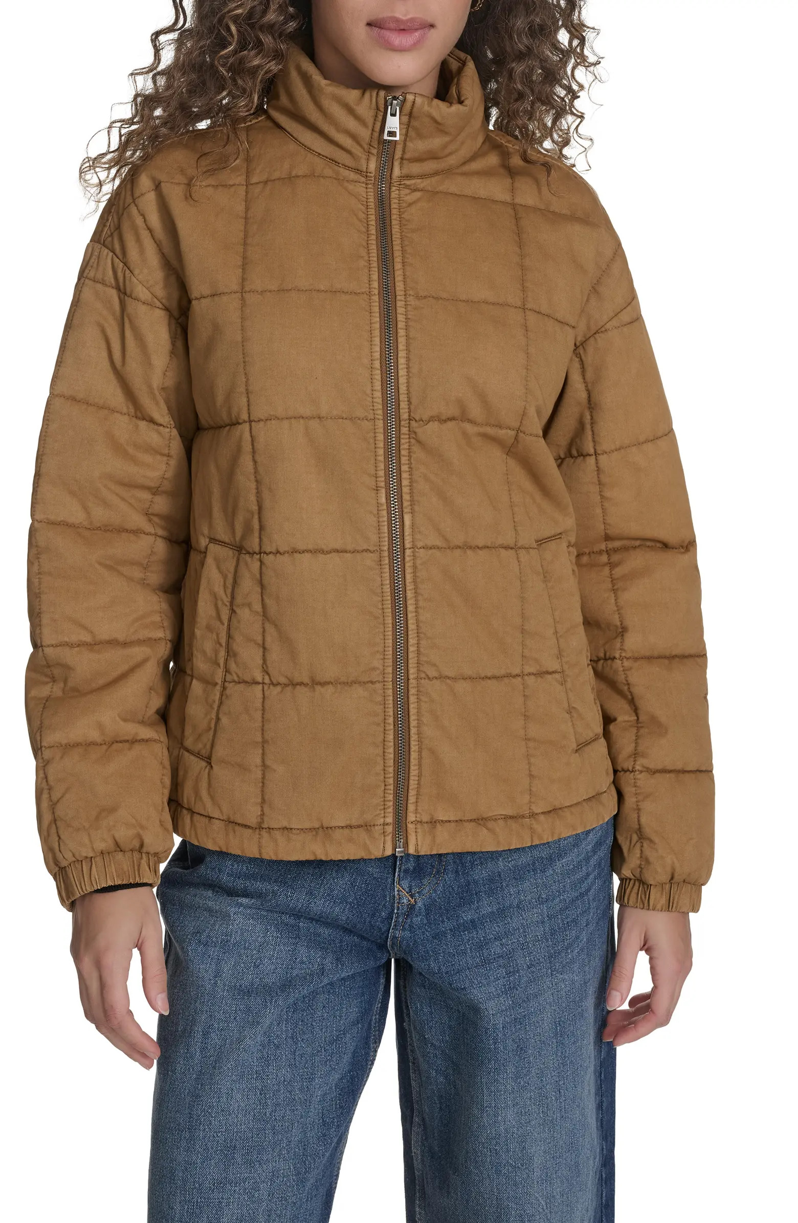 Box Quilted Water Resistant Cotton Jacket | Nordstrom
