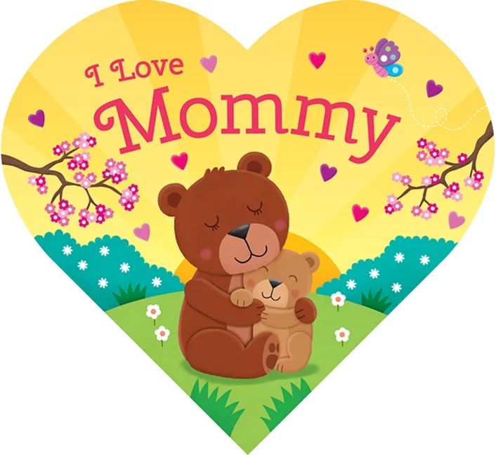 Heart-Shaped Board: I Love Mommy (Board book) | Walmart (US)