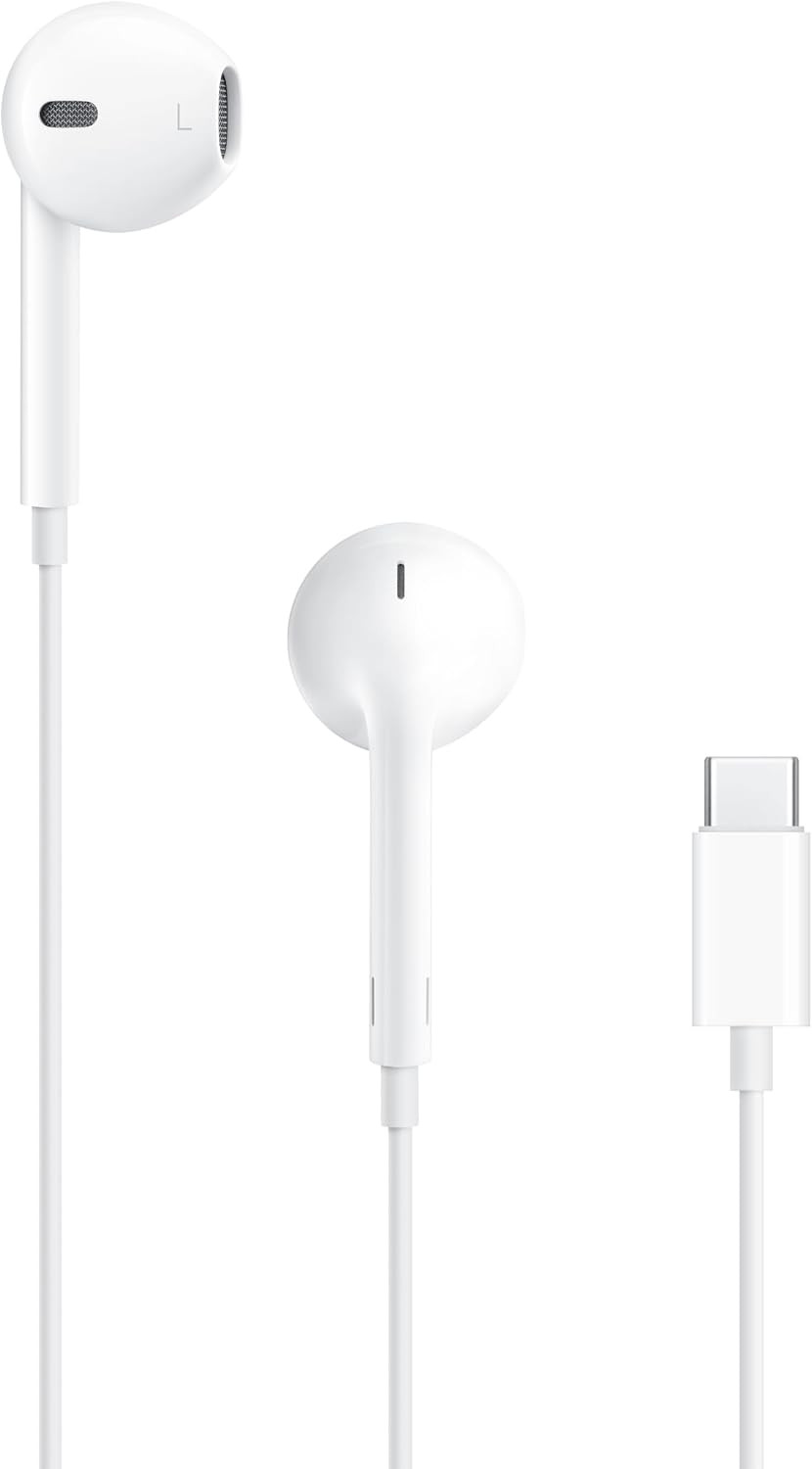 Apple EarPods Headphones with USB-C Plug, Wired Ear Buds with Built-in Remote to Control Music, Phone Calls, and Volume | Amazon (US)