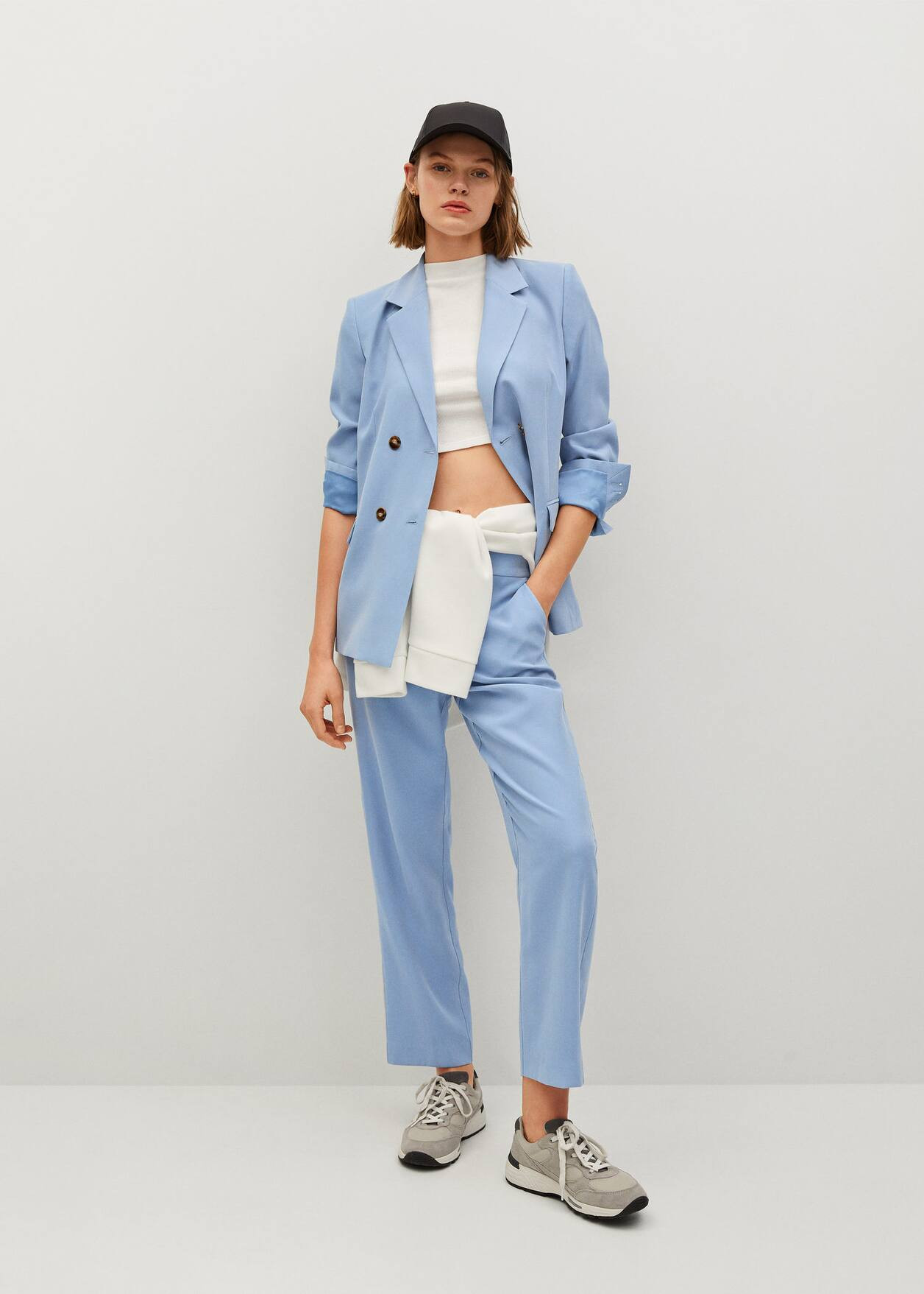 Patterned suit blazer | MANGO (UK)