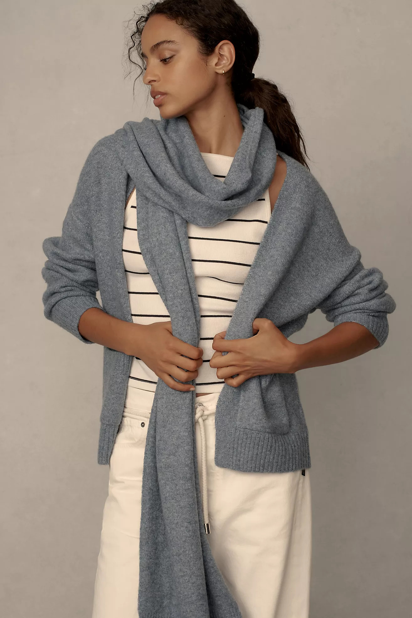 By Anthropologie Cardigan Sweater with Scarf | Anthropologie (US)
