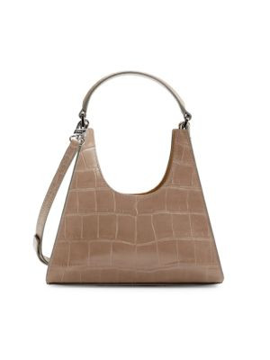 Mini Croc Embossed Leather Hobo Bag | Saks Fifth Avenue OFF 5TH