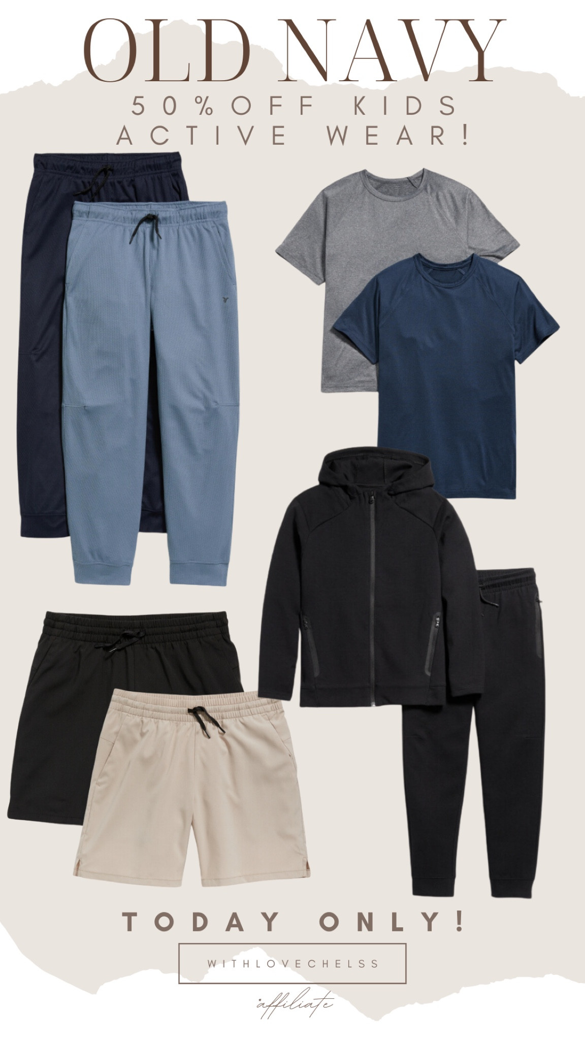 Old Navy sale! 
50% off kids active wear today only!

#LTKkids #LTKsale #LTKsummer