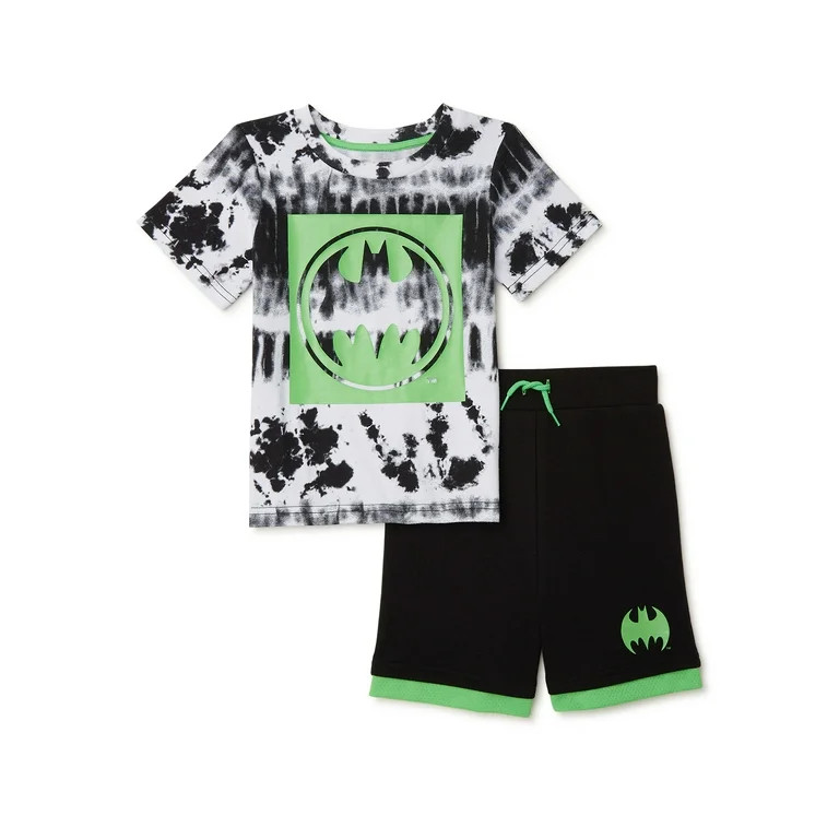 Batman Baby and Toddler Boy Graphic T-Shirt and Knit Shorts, 2-Piece Outfit Set, Sizes 12M-5T | Walmart (US)