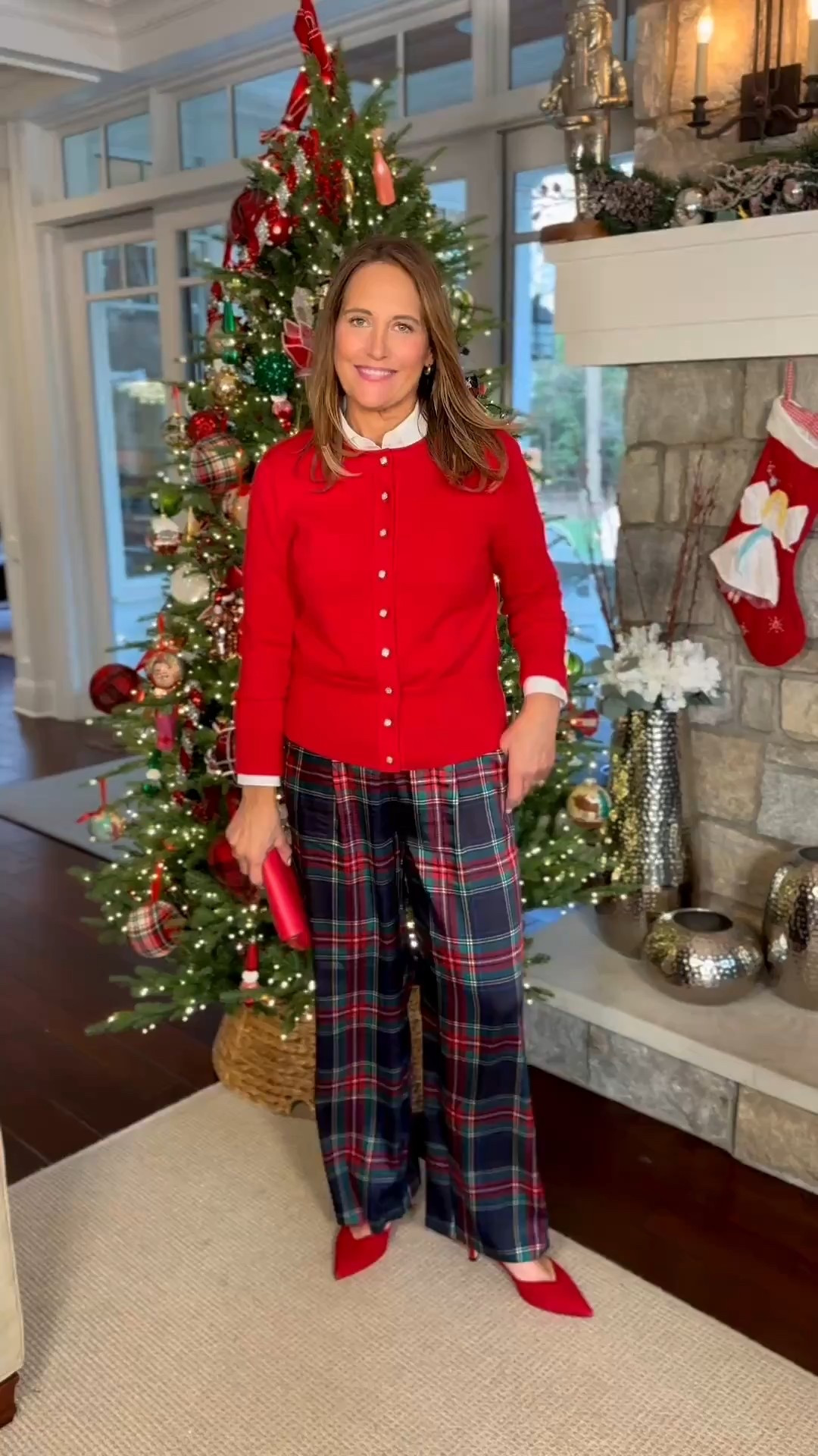 This is a fun outfit we wanted to share as some outfit inspiration for the holiday! We love this red cardigan paired with the white non-iron shirt from Talbots. Both prices are bound to be staples in your winter wardrobe. 

#LTKHoliday #LTKOver40 #LTKSeasonal