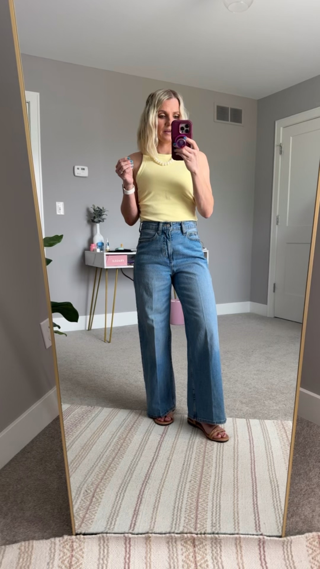 $28 jeans and a $6 tank top from Walmart! 
Jeans- 0
Tank top- small

#LTKPetite #LTKSeasonal #LTKootd