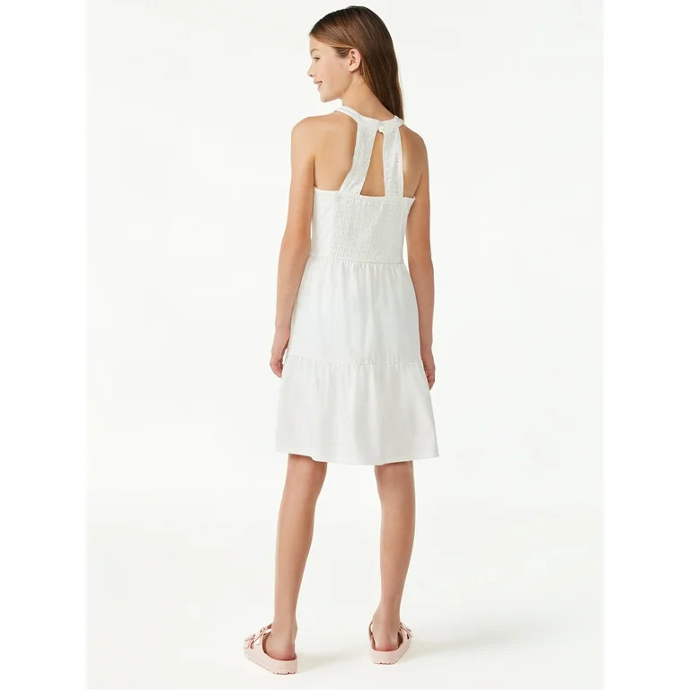 Free Assembly Girls Tiered Halter Dress, Sizes 4-18 | Walmart (US)