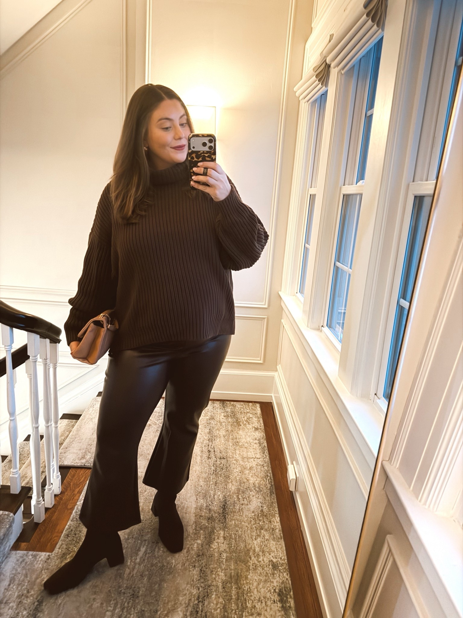 Dinner outfit! Wearing size XL in maternity pants, sharing similar non-maternity pants. Sweater is old Free People, sharing similar styles 

#LTKMidsize #LTKmomlife #LTKSeasonal