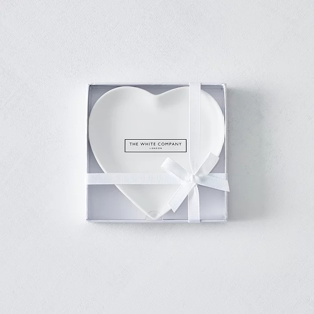 Porcelain Heart Soap Plate | The White Company UK & ROW