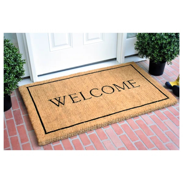 Peyton Welcome Outdoor Door Mat | Wayfair North America