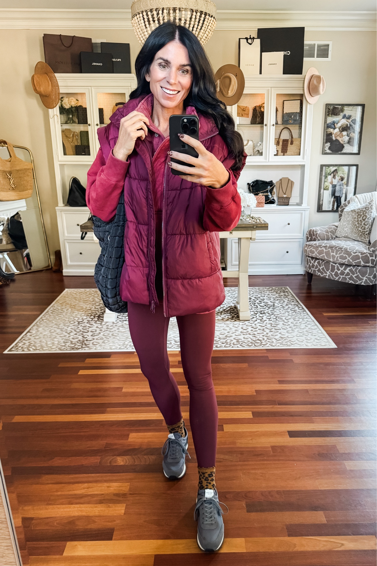 Small sweatshirt and leggings 
XS vest
Medium bra top
Shoes tts

#LTKActive #LTKStyleTip #LTKFindsUnder50