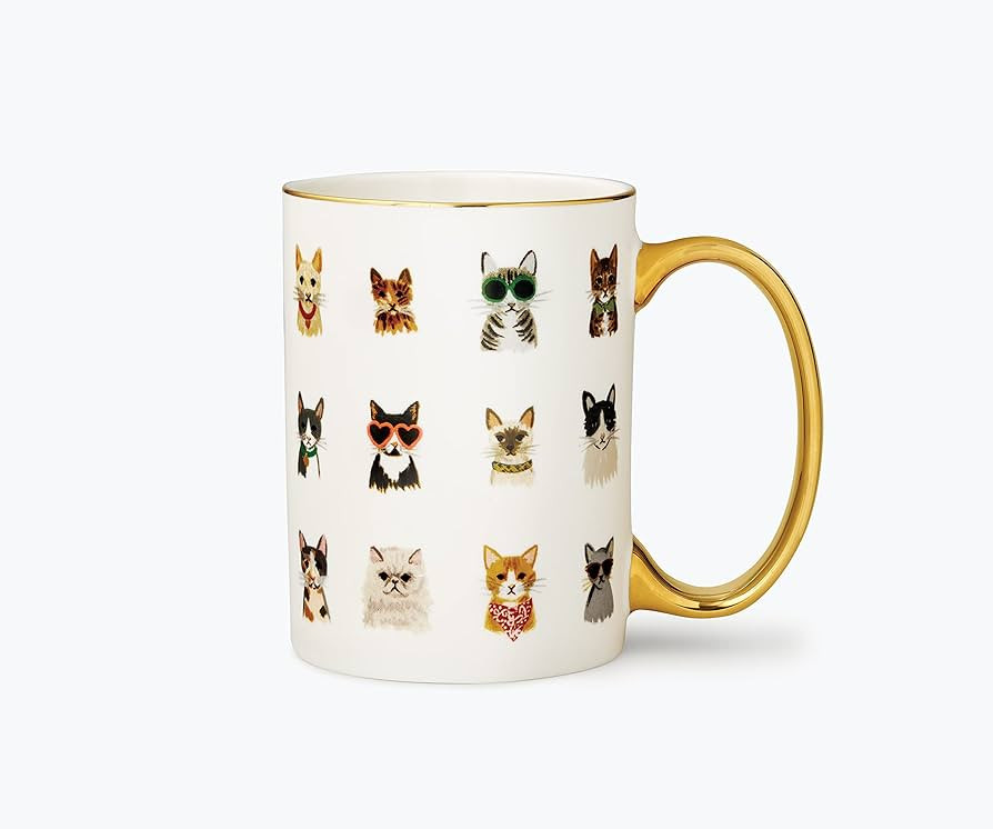 RIFLE PAPER CO. Cool Cats Mug, for Everyday Use and Gatherings with Unique Designs, for Friends a... | Amazon (US)