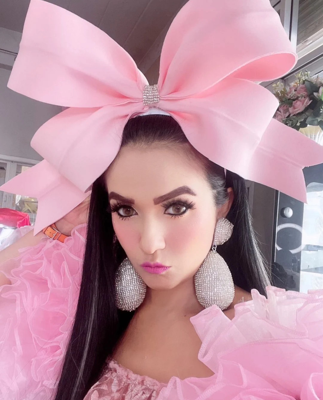 Large Barbie Pink Bow Headband,unique Christmas Gift ,wedding Hair Accessories,maternity Dress fo... | Etsy (US)