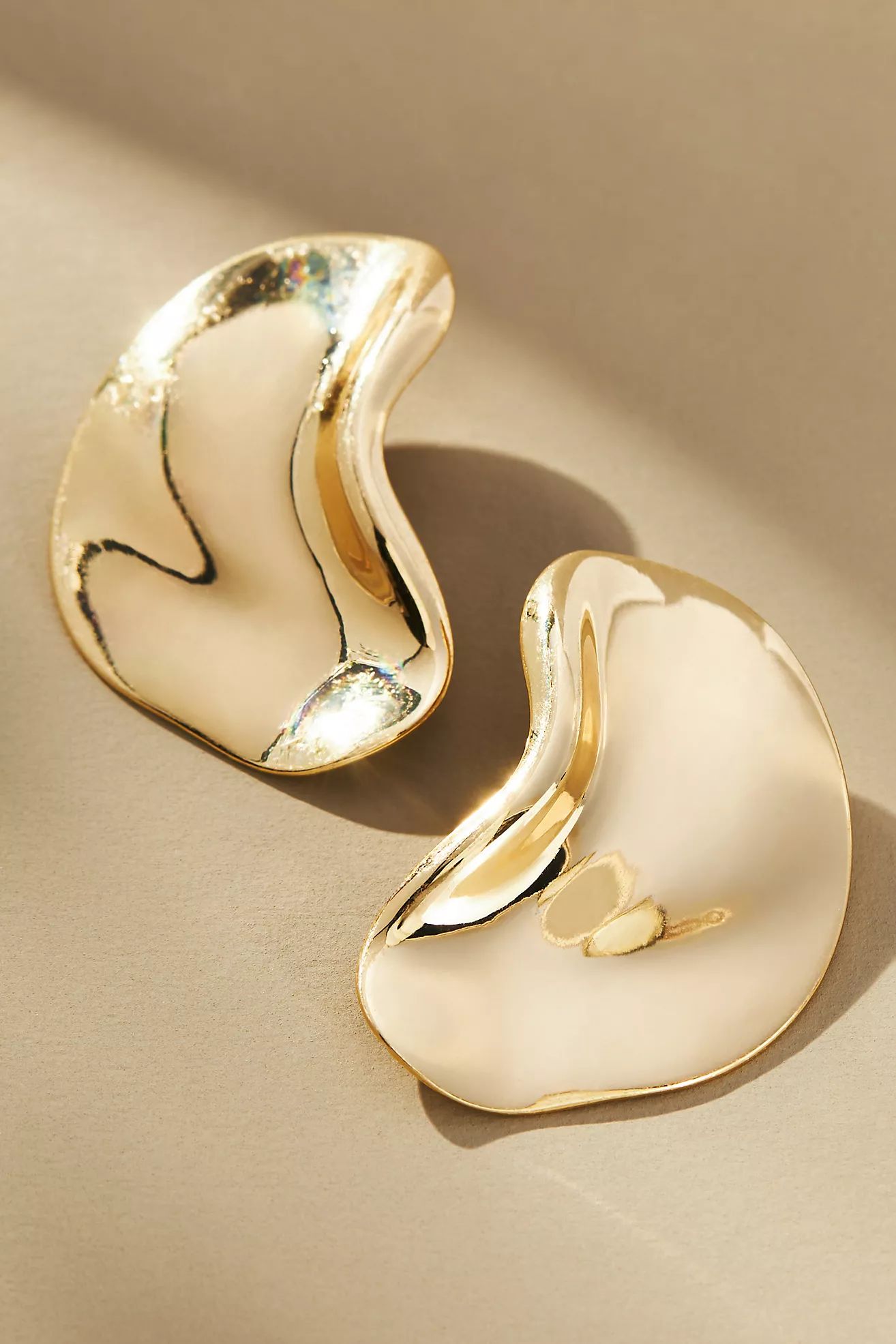 Molten Large Bean Post Earrings | Anthropologie (US)