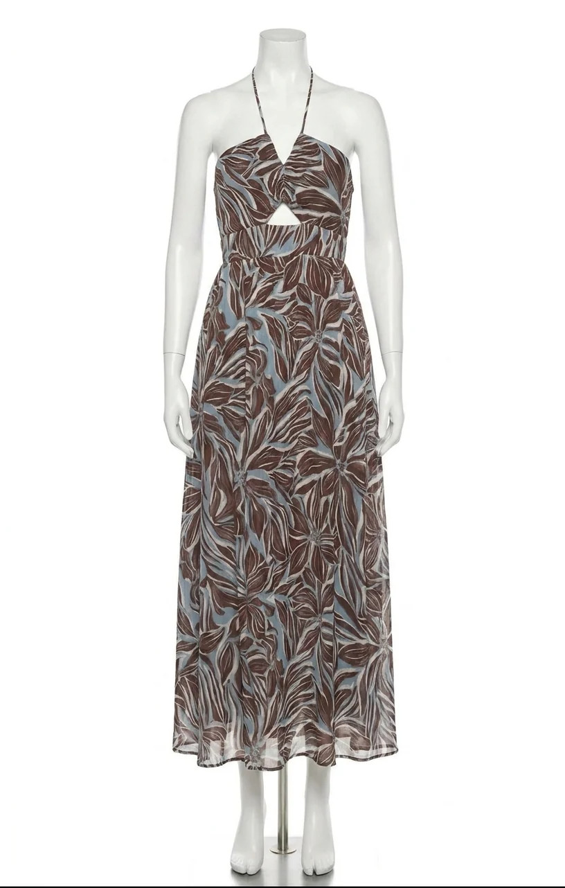 Lanie Zinn Floral Maxi Maxi Dress In Chocolate Cherry | Shop Simon