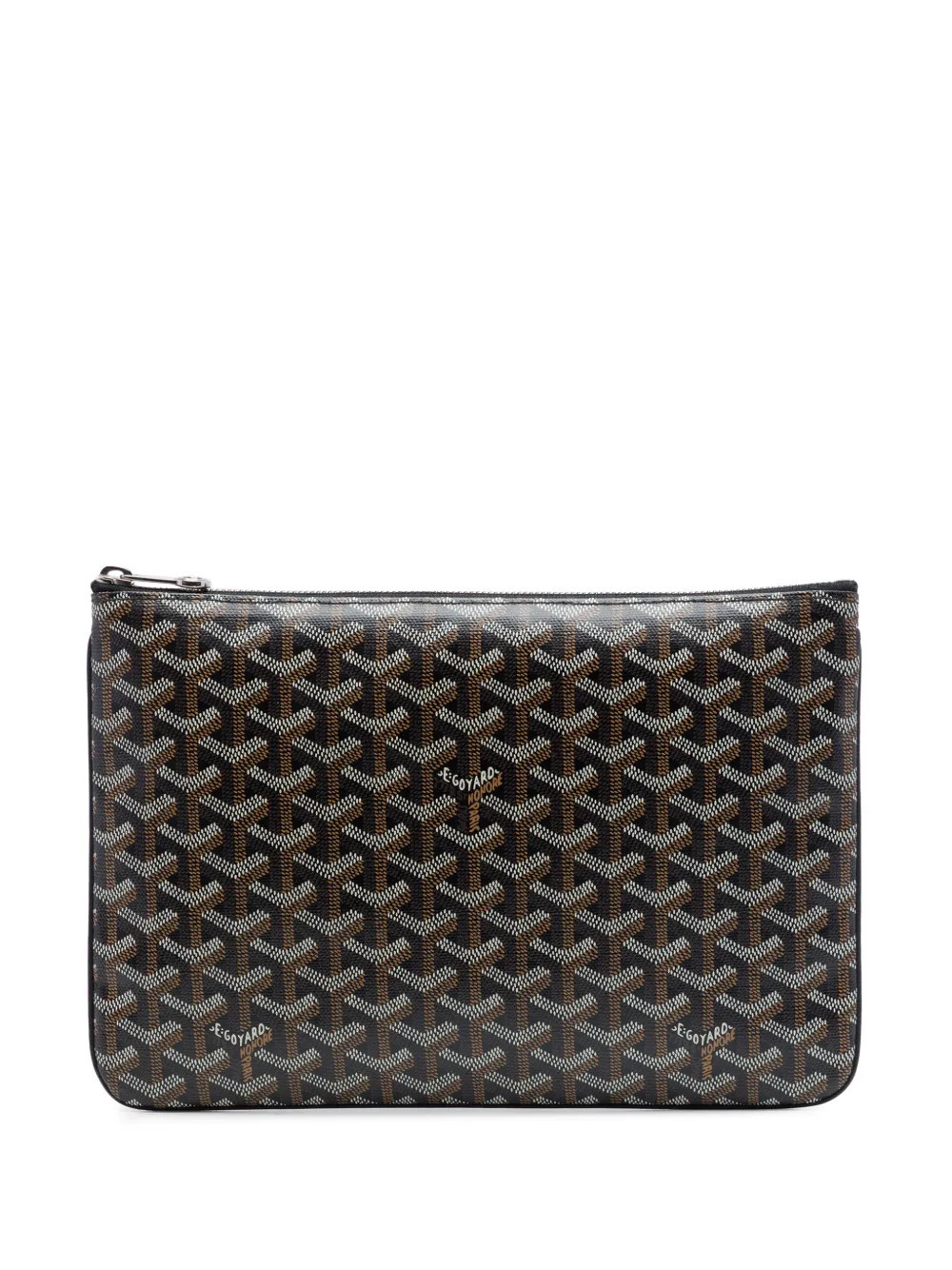 Goyard Pre-Owned 2015 Goyardine Senat MM clutch bag - Black | Farfetch Global