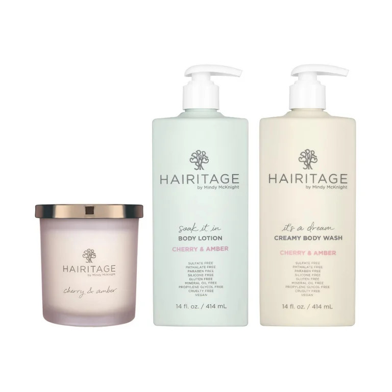Hairitage Soak it In Cherry & Amber Scented Body Lotion + 1 It’s A Dream Cherry & Amber Scented... | Walmart (US)