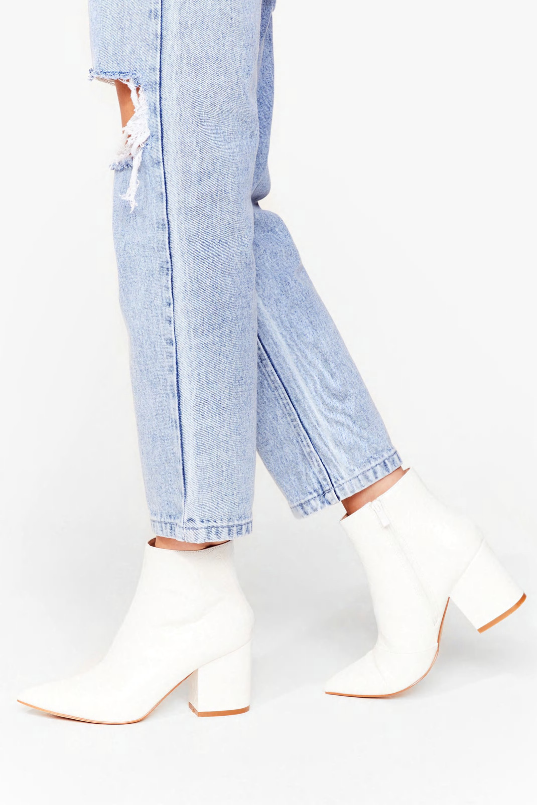 Pointed Block Heel Ankle Boots | Nasty Gal (US)