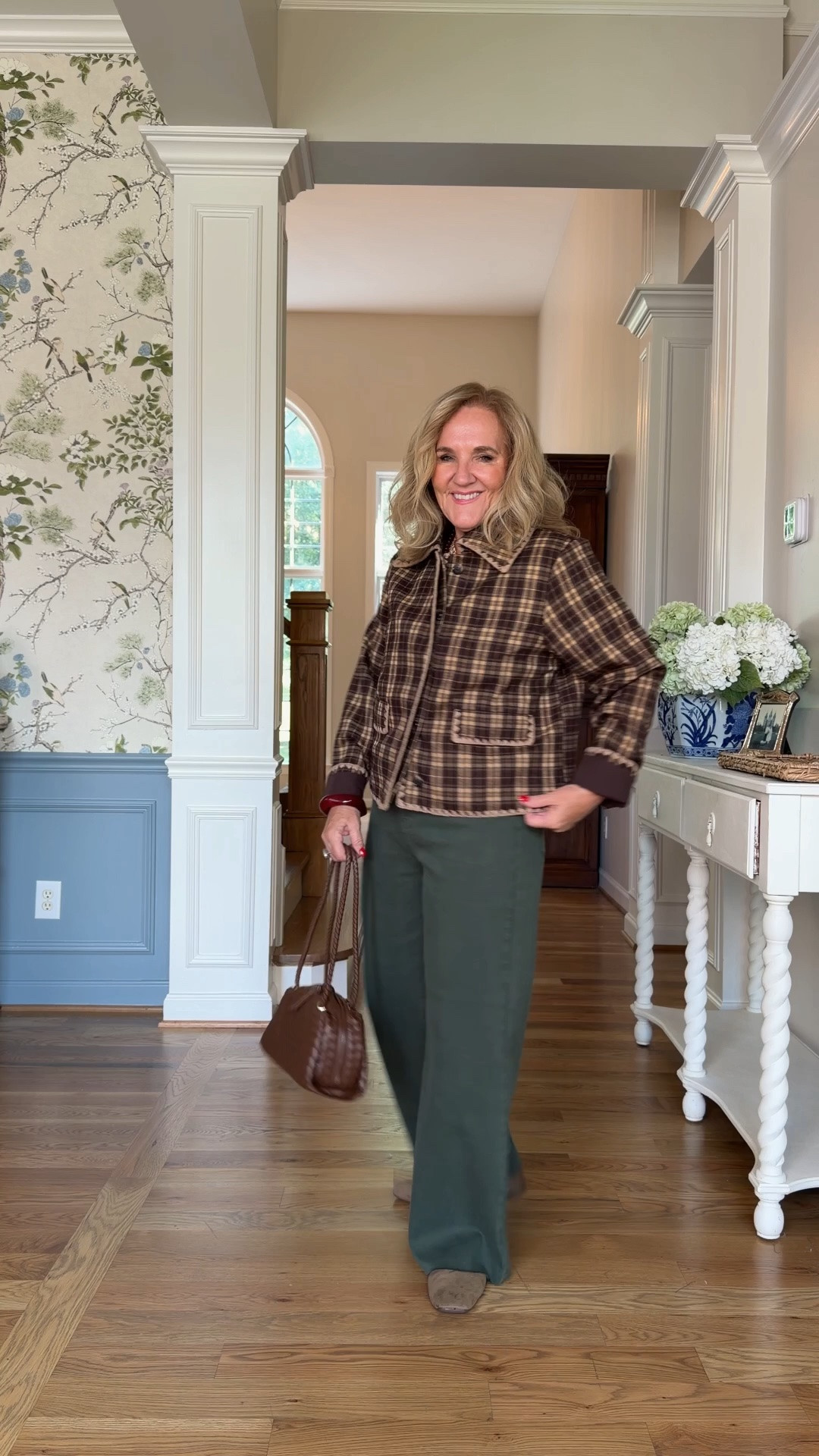 15% off Avara with code NANETTE15 good on 1 order 
Jeans size 29 they’re supposed to be an ankle length but on me they’re full length. Really nice quality jeans under $100. The plaid jacket is a with a nice quality whip stitch on the edge.

Fall outfit, green jeans, plaid jacket, barn, jacket

#LTKOver40 #LTKootd #LTKPetite