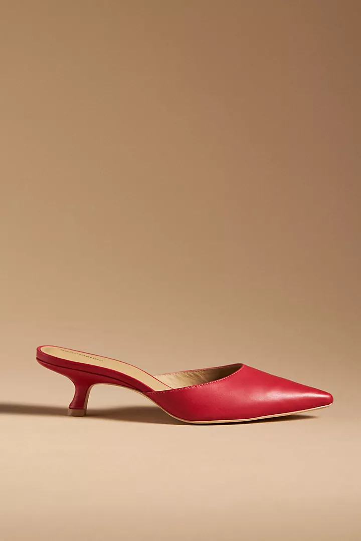 Reformation Wilda Kitten-Heel Mules | Anthropologie (US)