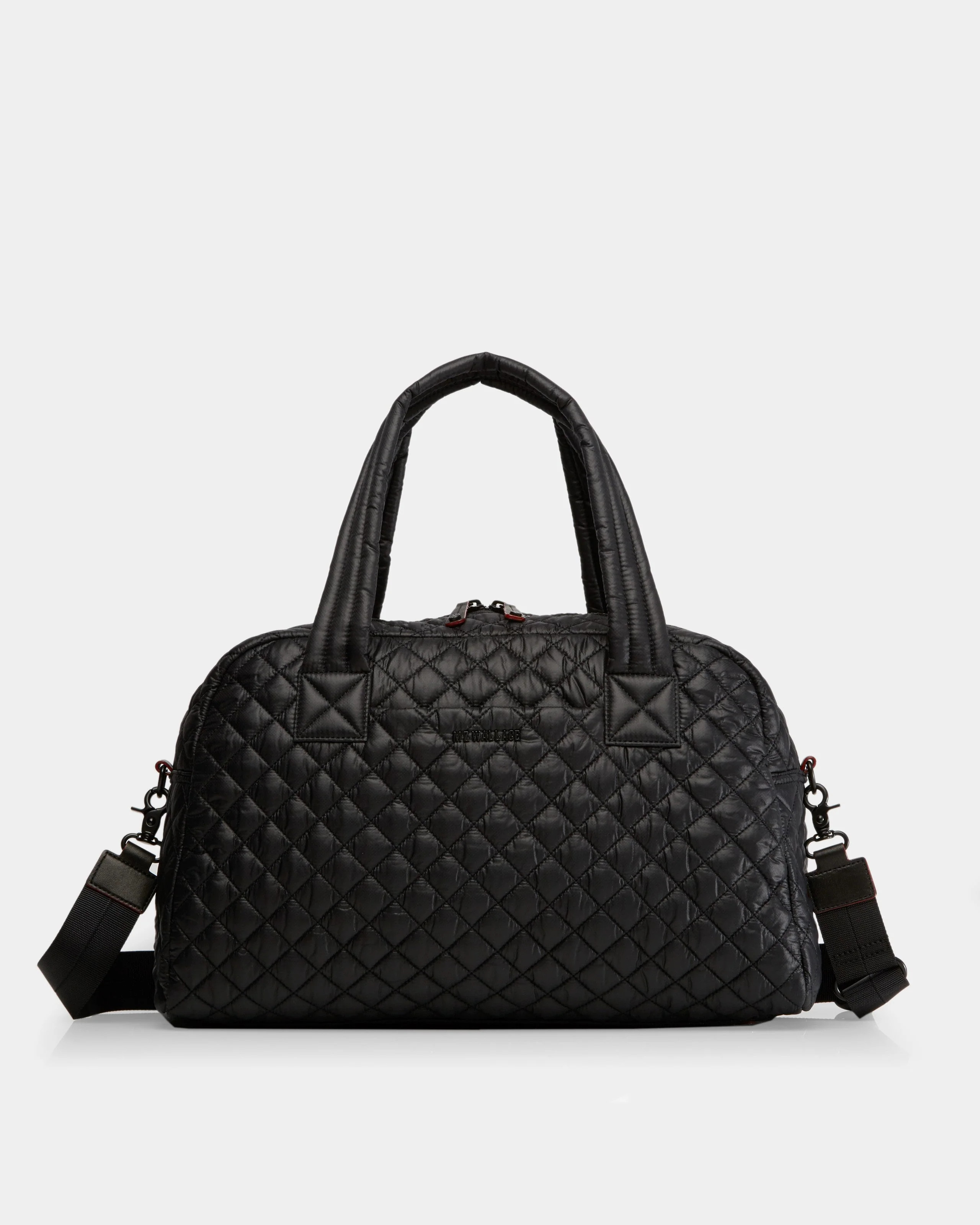 Travel Jimmy Quilted Duffle Bag in Black | MZ Wallace | MZ Wallace