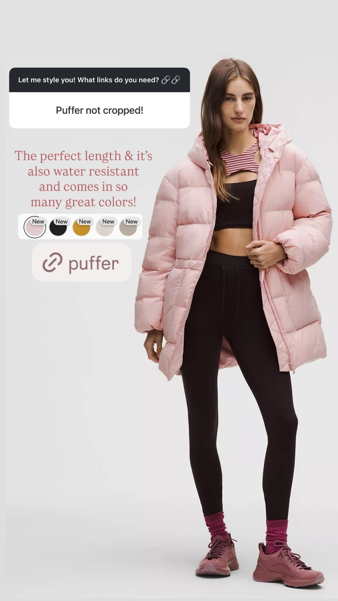 The perfect length & it’s also water resistant and comes in so many great colors!

#LTKSeasonal #LTKActive #LTKWorkwear