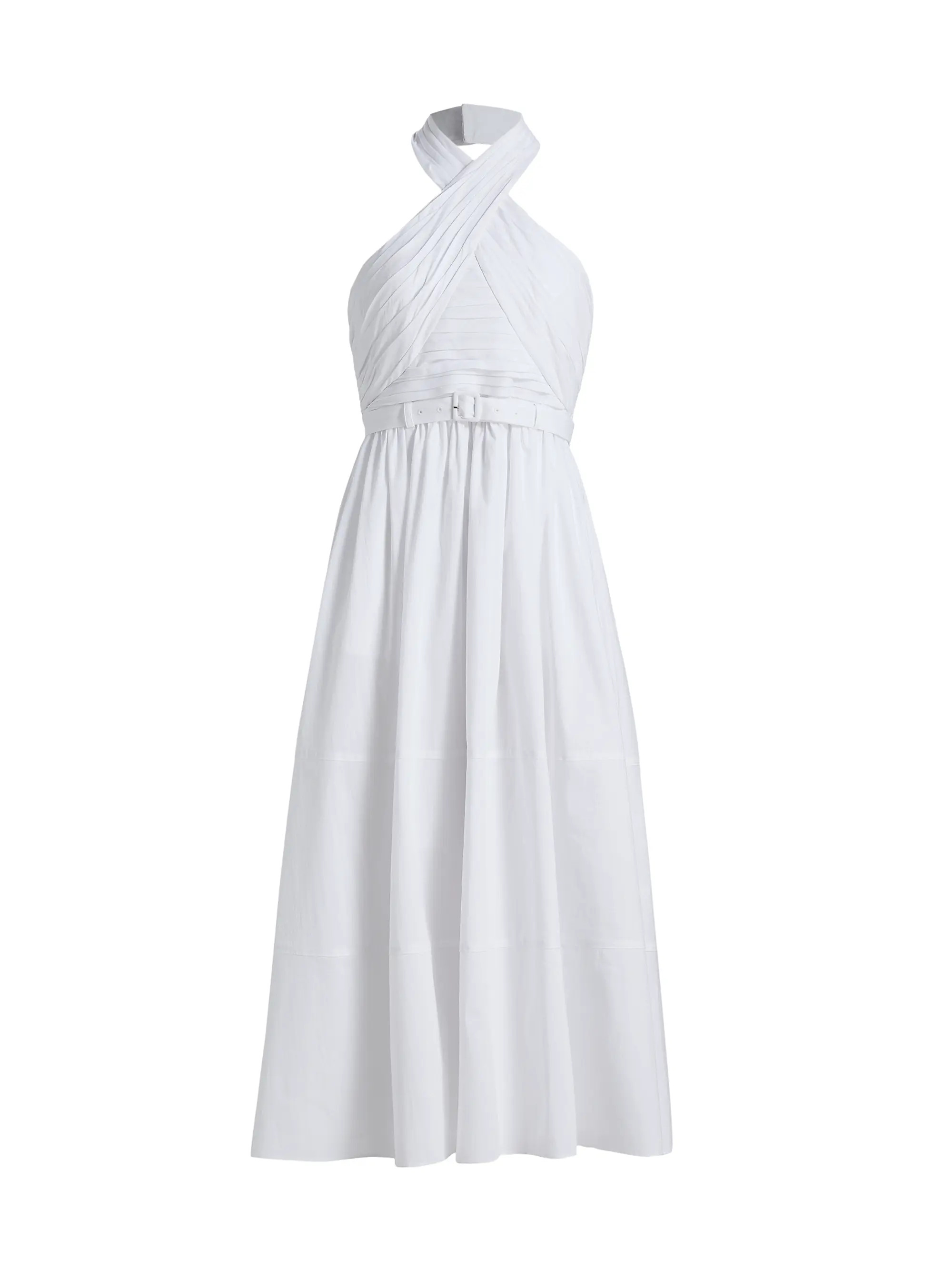 Marcie Cross-Front Halter Midi-Dress | Saks Fifth Avenue