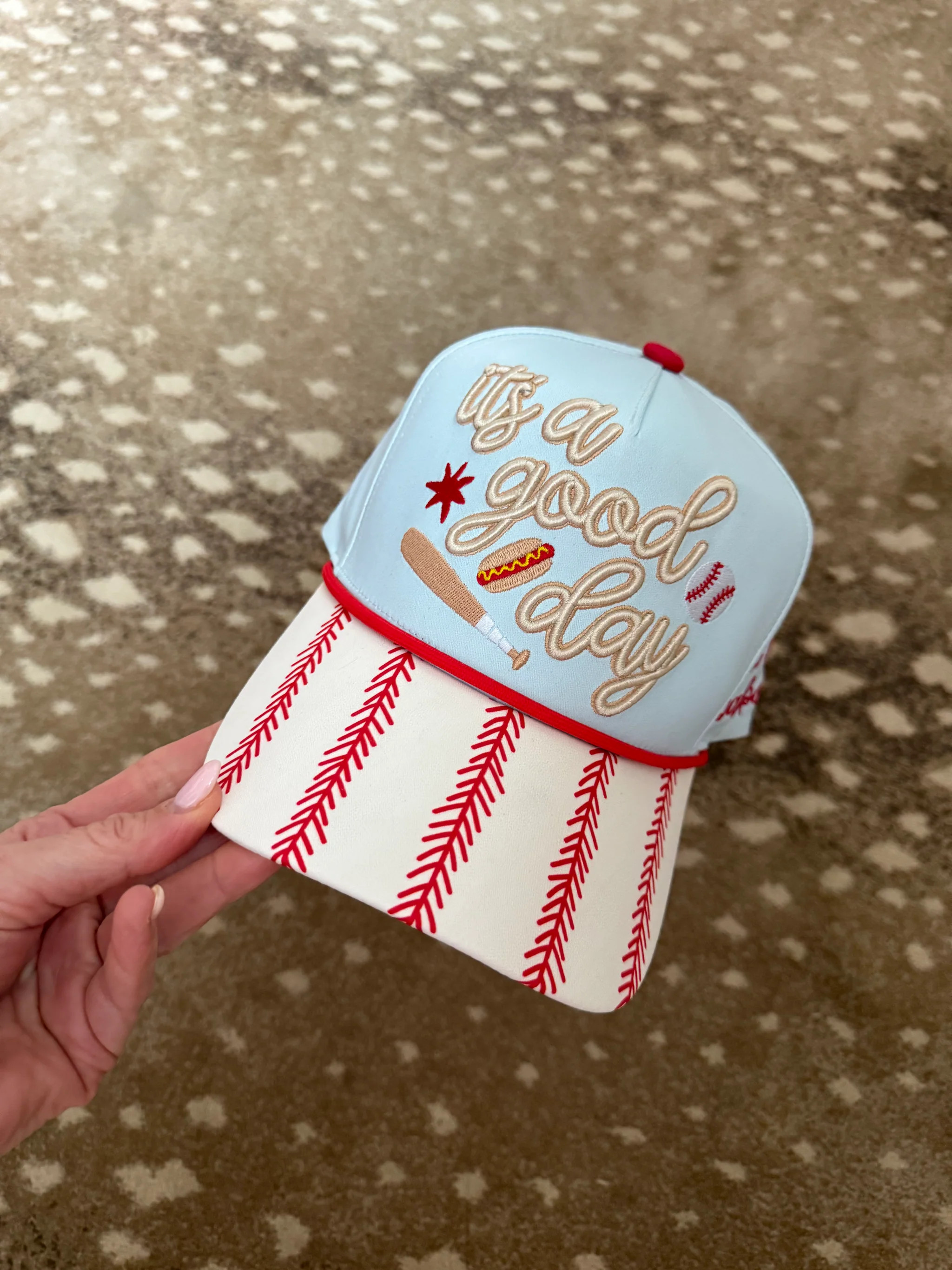 Baseball It's A Good Day Hat- Pre Order | Poppy & Pine