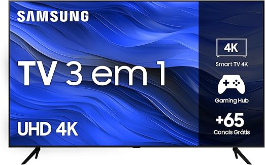 Samsung Smart TV Crystal 75" 4K UHD CU7700 - Alexa built in, Samsung Gaming Hub | Amazon (BR)