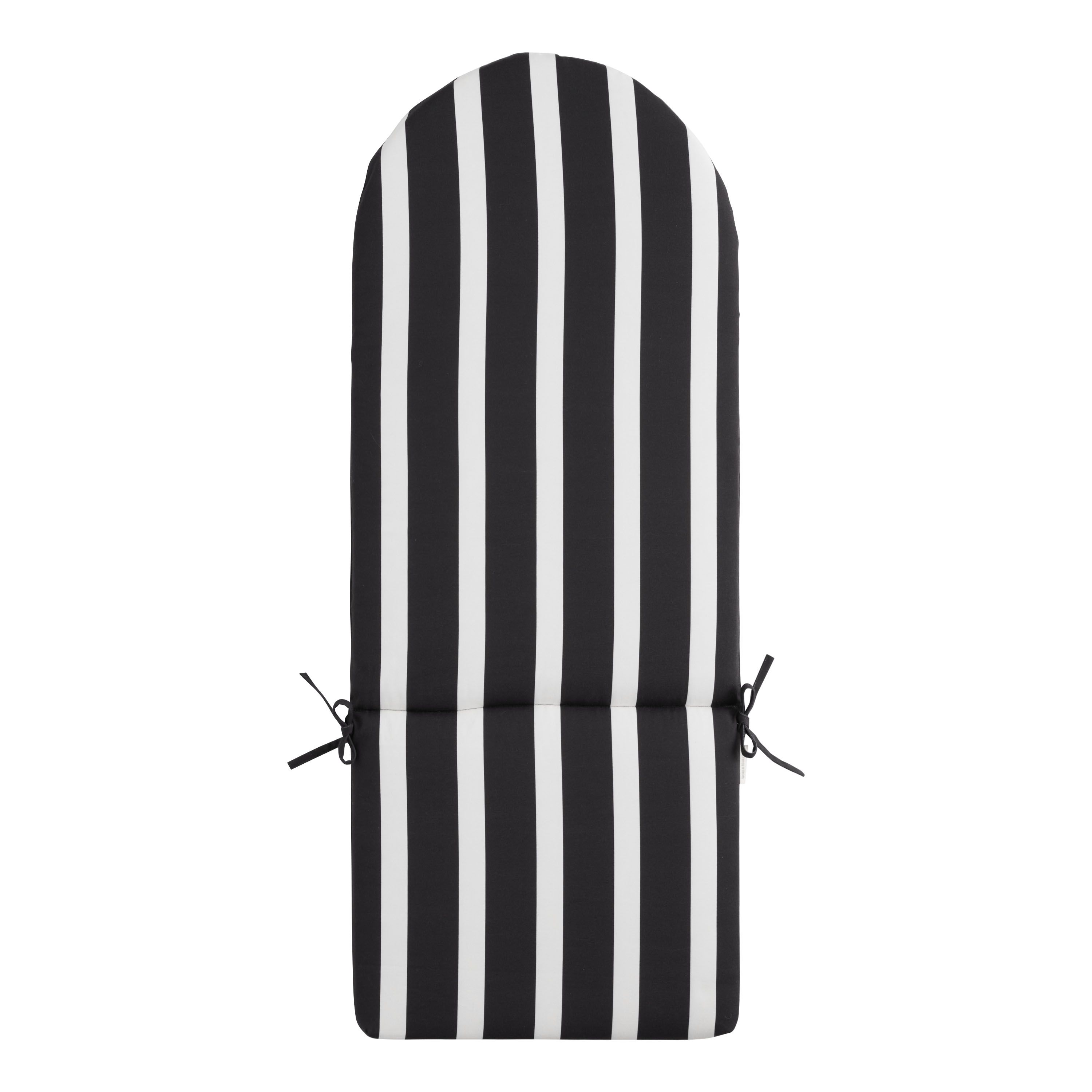 Black and White Stripe Adirondack Chair Cushion | World Market