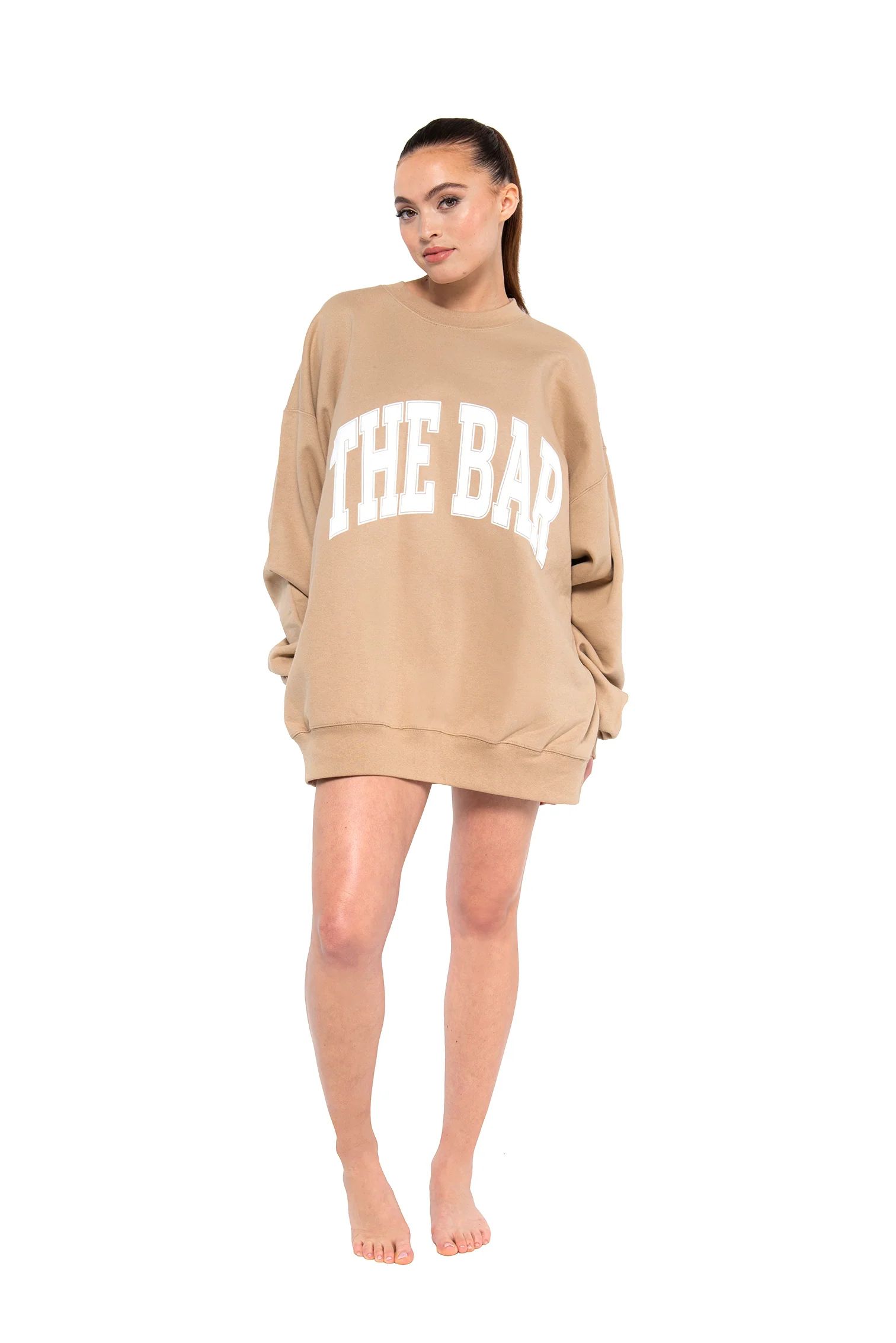 VARSITY SWEATSHIRT BEIGE | The Bar