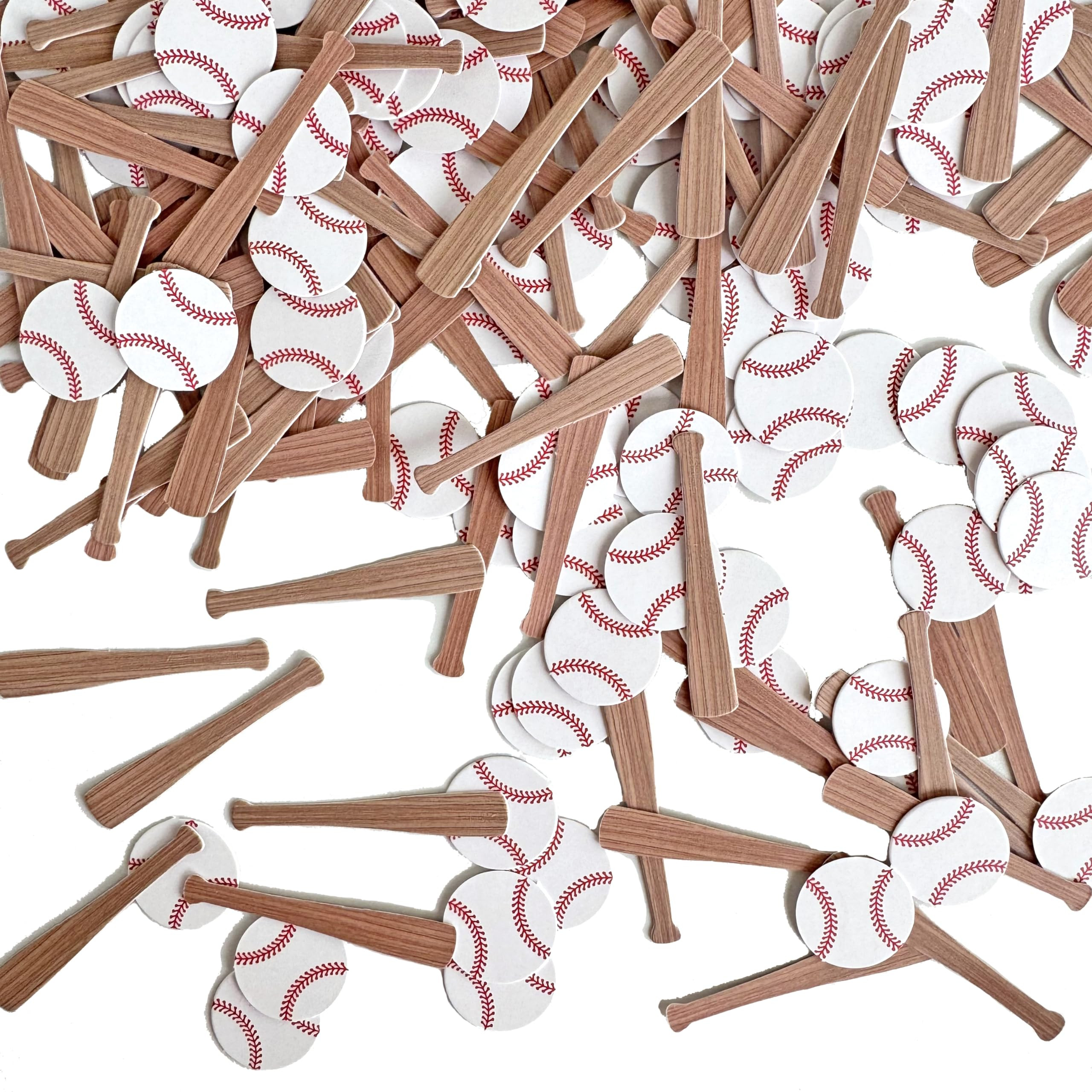 200Pcs-Baseball Table Confetti, Baseball Bat Confetti,Baseball Party Decorations,Table Decoration | Amazon (US)