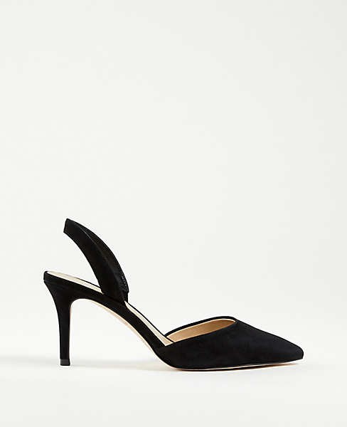 Kerry Suede Slingback Pumps | Ann Taylor (US)