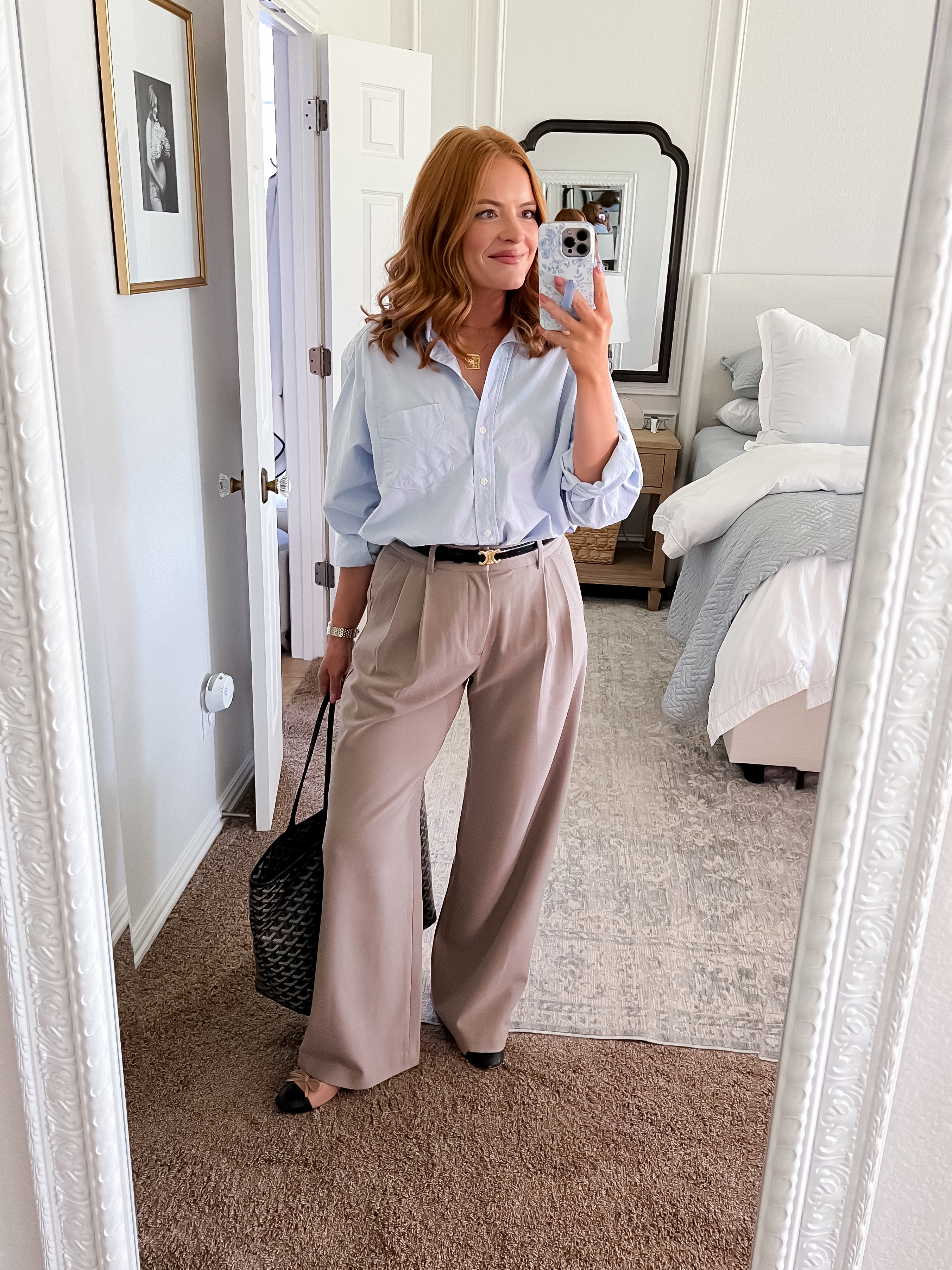 Gap workwear for transitioning from summer to fall! I love a good button down and this one I wore a lot for the summer but can always wear with pants heading into the fall!

Sizing:
Button down - small (oversized)
Pants - 6

#LTKSaleAlert #LTKWorkwear #LTKStyleTip
