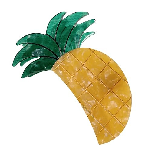 Pineapple Claw Clips,Cellulose Acetate Hair Clips,Small Claw Clips for Women | Amazon (US)