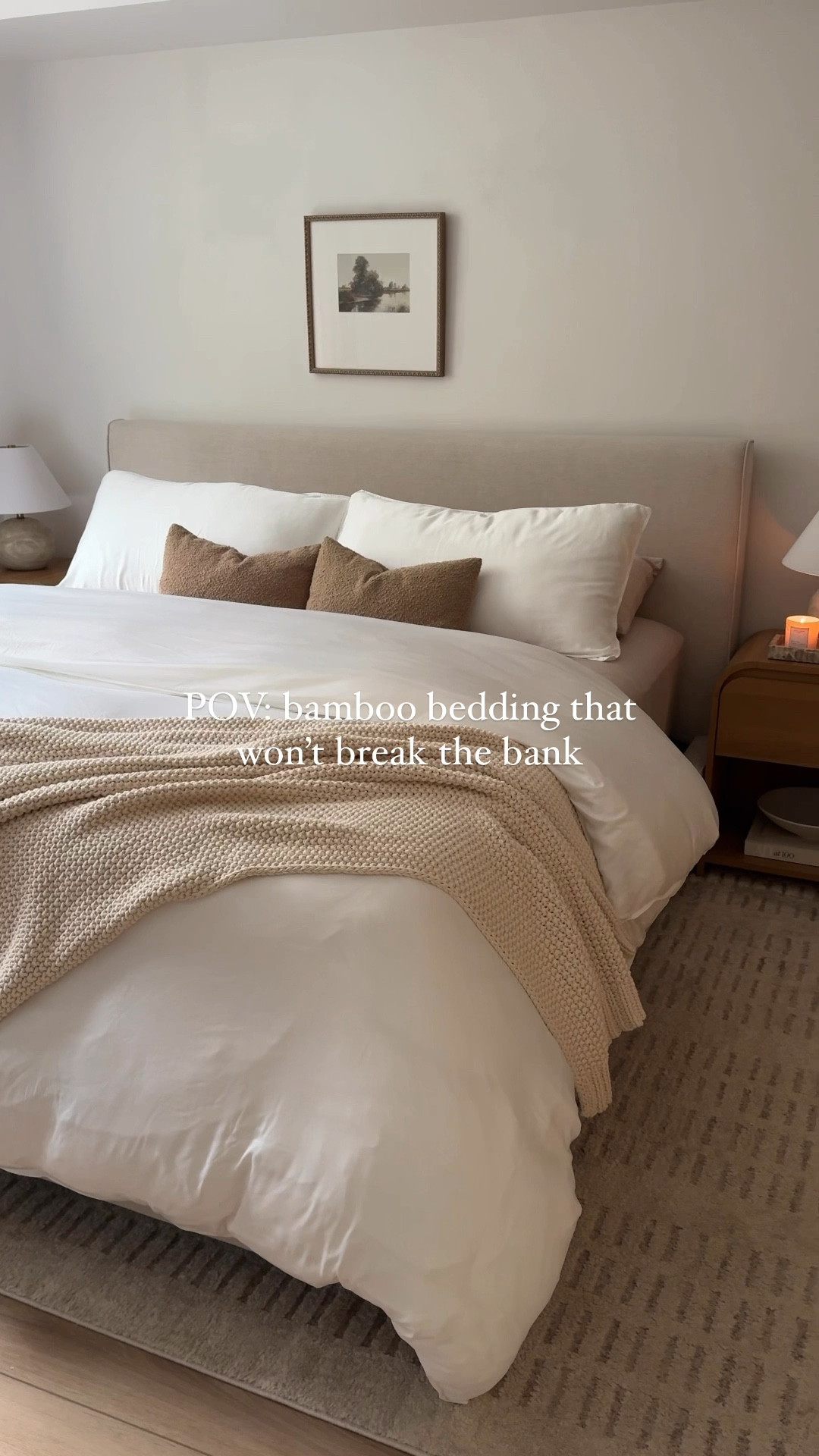 Bamboo bedding that won’t break the bank! I LOVE these sheets and this duvet cover from Quince. They’re seriously so buttery soft and cooling. Highly recommend!

Neutral bedroom, bedroom decor, layered bed 

#LTKHome #LTKStyleTip