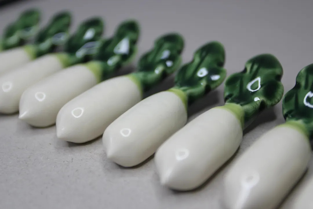 Japanese Daikon Radish Chopstick Rest: Handmade Ceramic Holder - Etsy | Etsy (US)