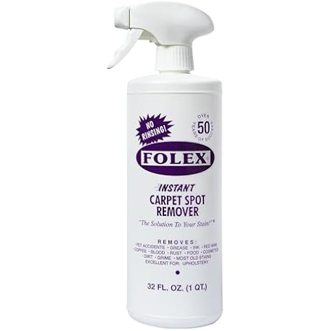 FOLEX 32 oz Instant Carpet Spot Remover Carpet Cleaner with Reusable Cleaning Cloth - Removes Pet... | Amazon (US)